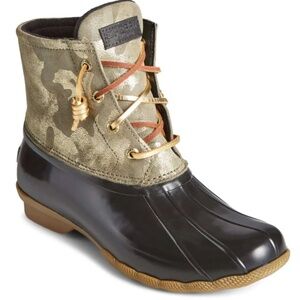 Sperry Saltwater Metallic Camo Duck Boots